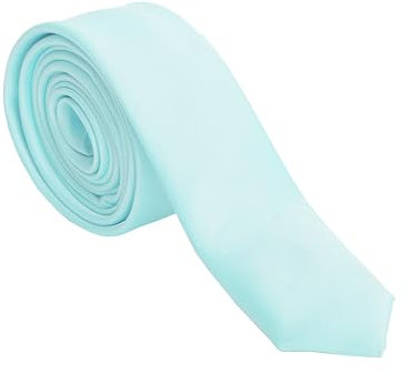 DWOY Krawatten für Männer und Frauen Einfarbig Slim Herren Krawatte 4 cm, mintgrün, Standart