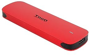 TOOQ TQE-2201R – Externes Gehäuse für M.2 NVMe SSD, Aluminium, Rot