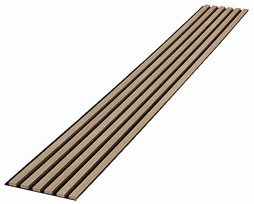Wandverkleidung | Lamellenverkleidung | Akustikpaneel | Wandpaneele auf filz | Akustikfilz | Lamellenwand | Lamellen dekor | Eiche Siena | 275cm x 27cm |