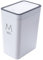 STETHI Cubo de Basura de Mesa con Tapa, ubo de basura de plástico, 15 litros, cubo de basura portátil, para cocina, tocador, dormitorio, mostrador (34 cm x 25.5 cm x 17.5 cm) (Blanco)