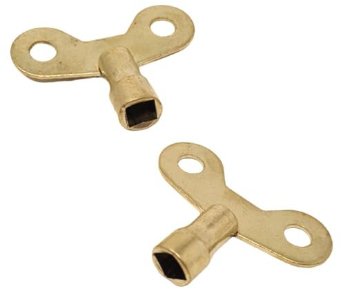 Nartel® Wide Radiator Plumbing Bleed Bleeding Key Keys Brass Vent Venting Air Valve (2)