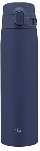 Zojirushi Mahobin SM-VB72-AM Stainless Steel Mug, Water Bottle, Large Capacity, 24.3 fl oz (720 ml), One-touch Type, Seamless Stop, Only 3 Cleaning Points, Marine Blue