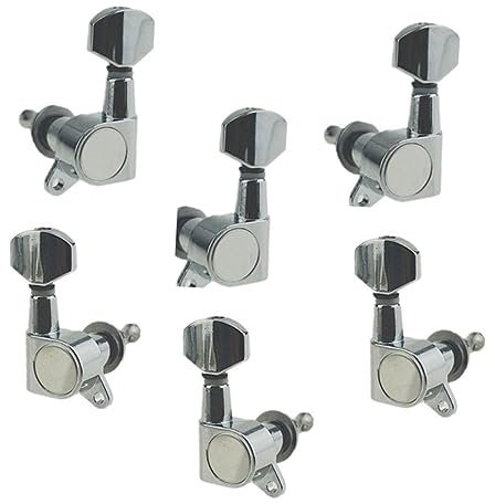 TOYANDONA 6pcs Guitar Tuning Pegs Durable Machine Heads for Acoustic Guitar Install Left Right Tuners for Precise String Adjustment Lightweight and Ergonomic Design