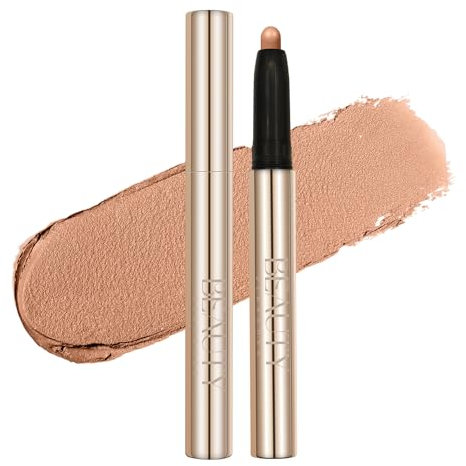 Beauty Searcher Lidschatten Stick Matt Schimmer Lidschattenstift Crayon Glatter wasserfester pigmentierter cremiger Lidschattenstift Augenaufheller Hervorhebungsstift Augenmakeup (#06 ROTBRAUN MATT)
