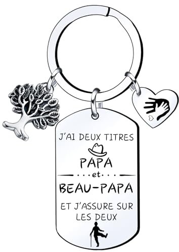 Lumengqi Porte-Clés Papa - Cadeau Original pour Fete Des Peres, Anniversaire de Fille et Fils