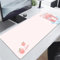 Tapis de Souris Gaming Rose PâLe Soft Cloth Mouse Pad XXL sous Main Souris à Bords Cousus avec Surface en Caoutchouc Antidérapant Résistant à l'eau pour la Maison Bureau 800x400x2mm