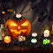 Shinybox LED Halloween Deko Kerzenlichter, 7 Stück Halloween Spinne Kerzenlicht Flammenlos Batterie, Halloween Spinne Lampe mit Kerzen, Totenköpfen, Augäpfeln, Halloween Dekorationen für Innen Außen