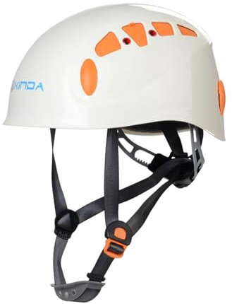 Colcolo Rock Climbing Helmet Worker Hardhat Guard Hard Hat Caving Helmet for Mens Womens Rappelling Outdoor Tree Work Mountaineering, White