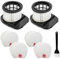 Spofan Filter Replacement for Shark IZ202UK IZ202UKT IZ252UK IZ252UKT IZ201UK IZ201UKT IZ251UK IZ251UKT IZ380UK IZ380UKT IZ370UK Pet Cordless Stick Vacuum, 2 HEPA + 4 Foam Felt Filter