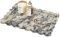Marble Tray 100% Marble Vanity Trays for Bathroom 12 x 9, Scalloped Tray, Marble Tray for Kitchen Counter, Bathroom (Calacatta Viola)