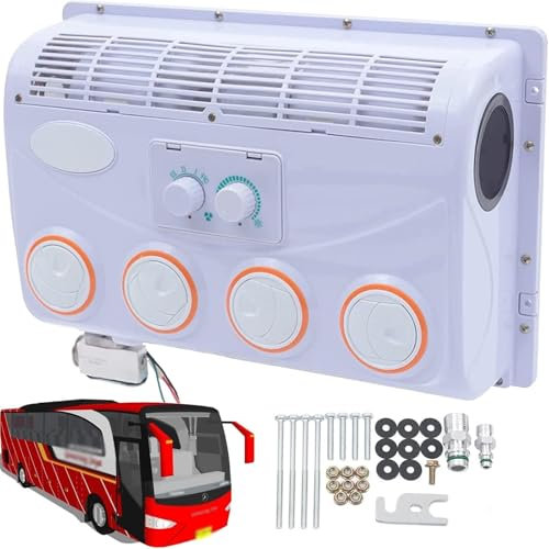 Climatiseur Électrique De Toit For Camping-car, Mini Climatiseur Universel For Voiture, Climatiseur De Stationnement, Adapté For Camping-car/camion/pelle/véhicule D'ingénierie/véhicule Agricole/bus(12