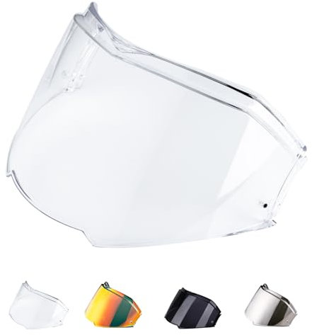 Visiera Casco per FF900 Valiant 2,Sostituzione della Visiera della Lente del Casco del Parabrezza del Motociclo per Il Casco Integrale (Trasparente)