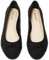 Ataiwee Women's Wide Width Flats Shoes - All-Season Slip-On Round Toe Shoes with Cute Bow Embellishment.(1910004-2412, BK/MF, UK4 Wide)