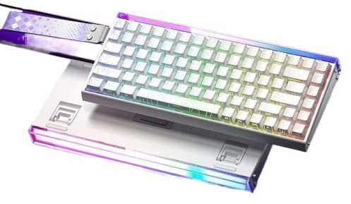 FKRTQIYN Hero 84he Magnetic Switch RVB MÉCANIQUE Clavier Custom Ergonomic E-Sport Accessoires 8K Appareils(Contour Linne)