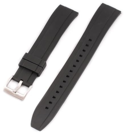 StrapHabit Extra langes Uhrenarmband für große Handgelenke – Schnellverschluss-Gummiband FKM 20 mm 22 mm
