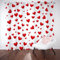 Sobhdga Vorhang Blickdicht Rote Liebe Herz, Romantisch Gardinen mit Ösen 2er Set, Vorhänge Modern Minimalistis, Thermovorhang Kälteschutz für Wohnzimmer Schlafzimmer H 245 x B 70 cm