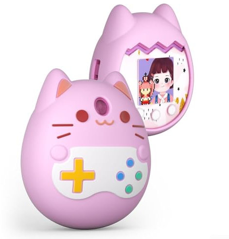 Robuste Silikonhülle für Tamagotchi Pix Schützen Sie Ihr virtuelles Haustier mit Vertrauen (Rosa)