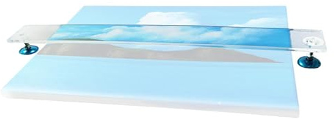- Pont Dossier - Accoudoir Réglable Transparent, Outil de Repose | Main de Peintre, Pont Dossier Réglable en Hauteur | Accessoires de Studio d'art, Aide au Dessin pour Étudiants, Accessoire d'