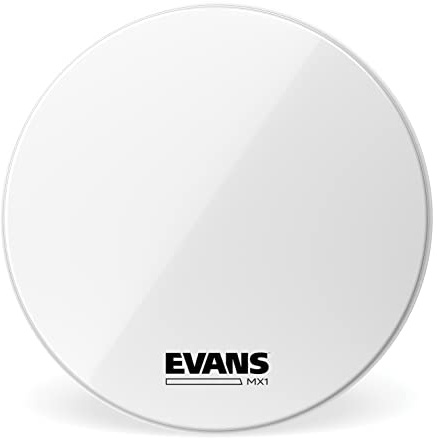 Evans MX1 White Marching Bassdrumfell, weiß, 32 Zoll
