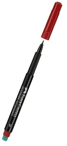 Faber-Castell OHP-Stift 152321 Multimark S, wasserfest, 0,4mm, rot