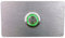 Eurosell Beleuchtete Design V2A Edelstahl Klingelplatte Klingel Platte Schild Türklingel Klingelknopf Klingelschild beleuchtet grün LED