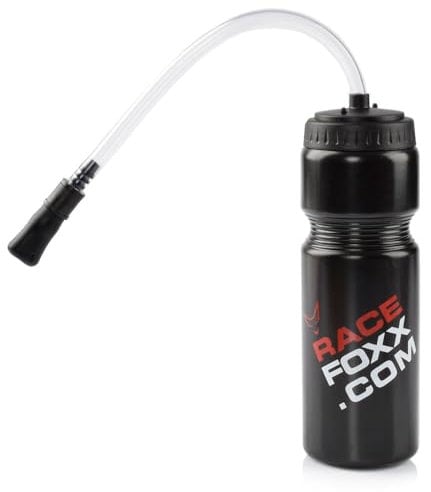 RACEFOXX Kunststoff Flasche, Sportflasche, Kunststoffflasche, Trinkflasche, Wasserflasche, mit Schlauch