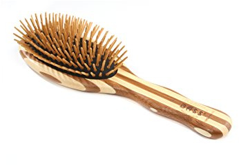 HAIR DOC Large Oval Wood Bristle Brush, 1 EA