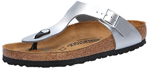 Birkenstock Gizeh Bf-Tongs-femme - Argenté (Silver) - 41 EU