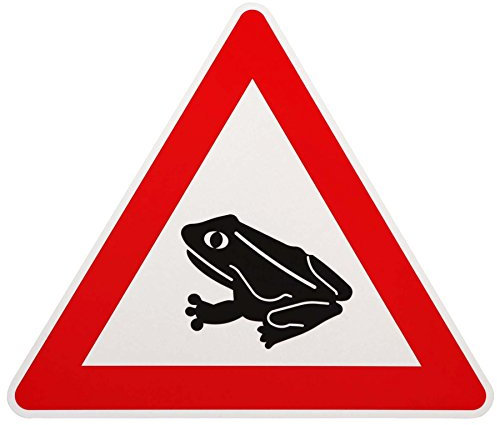 Original Verkehrszeichen Nr. 101-14 Amphibienwanderung 630 mm SL Hinweisschild Verkehrsschilder Schilder Warnschild Straßenschild Straßenschilder StVO