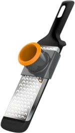 Fiskars Handreibe, Grob, Maße: 32 x 8 cm, Metall/Kunststoff, Functional Form, 1014410, Schwarz