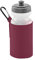 Quadra Water Bottle And Fabric Sleeve Holder (One Size) (Burgundy)
