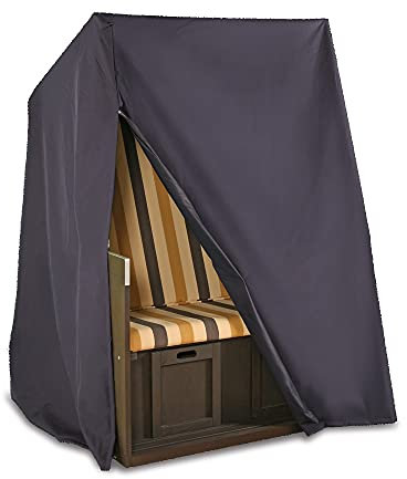Vida GmbH Schutzhülle für Strandkorb XXL Abdeckhaube atmungsaktiv 155 x 105 cm.