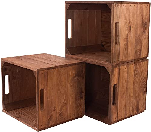 Moooble Neue Holzkisten als Fachelement für IKEA Kallax Regal | 32x37,5x32,5cm | Used Look, modernes Wohnflair zur Aufbewahrung & Deko (6)