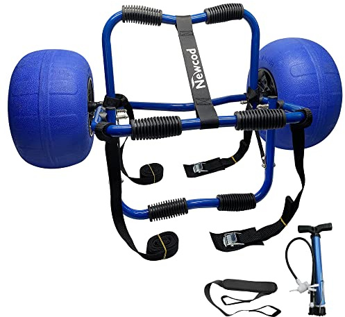 Newcod Kayak Cart, Kayak Dolly with 12-Inch Large Beach Balloon Wheels Tires for Sand