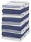 Sticky Toffee Geschirrtücher aus 100% Baumwolle, Frottee, 9 Stück, Küchentücher, 40,6 x 71 cm, blau, weich, saugfähig, für Restaurant, Bar, Glas, Küchentücher
