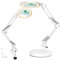 Lupe mit Licht, 2-in-1 LED Lupenleuchte, 5-fache Vergrößerungs-Schreibtischlampe, 3 Farben Lupenlampe, Arbeitsplatzlampe für Hobby schließen Arbeit Lesen Reparieren