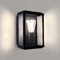 Ledvion - LED Wandlampe, E27 Fassung, Schwarz, Lyra, Außenlampe, Wandlampe Innen, Gartenbeleuchtung