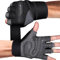 COFIT Fitness Handschuhe für Damen und Herren, Atmungsaktive Trainingshandschuhe rutschfeste Gewichtheben Handschuhe mit Handgelenk Unterstützung für Gym Übung, Krafttraining, Bodybuilding-Schwarz M