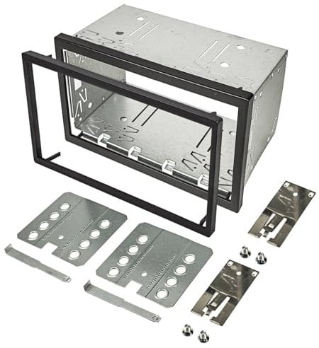 tomzz Audio 2400-056 2DIN Doppel ISO DIN Metal Rahmen Einbauschacht Radioblende Einbausatz Einbaurahmen China/Android Geräte