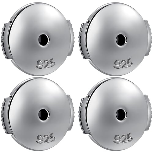 Earring Backs for Studs Locking Earrings Lifter Backs 925 Sterling Silver Earring Lifters Replacement Butterfly Clasp