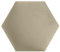 softwalls Wandkissen Hexagon Stoff mit 50mm Polsterung - Bett Kopfteil Wandpolster - Wandverkleidung - Wandpaneele | 40 x 34.5 Creme