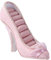 Bontannd Mini Rosa High Heel Schuhe Ringhalter Schmuck Display Stand Showcase 12x13cm
