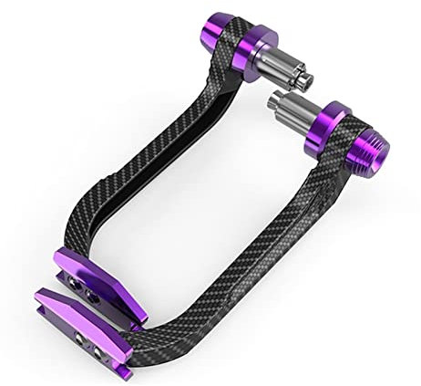 Paramani per Duke Unviersal Motocicletta Motocicletta Paramani Motocross Protezione Anticaduta per Motociclette Protezione Mano della Moto (Color : Viola)