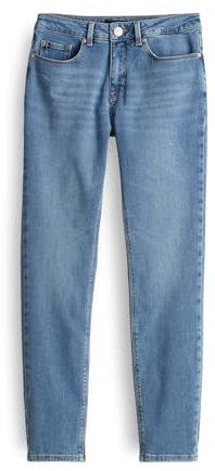OPUS Damen Skinny | Skinny Jeans ELMA Ocean Blue Low Rise mit Stretch-Anteil Ocean Blue Washed, 42 L30