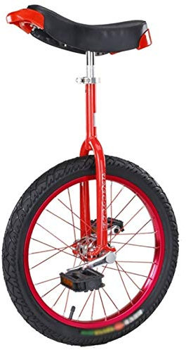 Einrad Rot 24 Zoll/20 Zoll Einrad für Erwachsene/Anfänger, 45,6 cm/40,6 cm Single Wheel Einrad für Jungen / Mädchen / Kinder (9-15 Jahre), mit Skidproof Tire (Size : 18 Zoll)