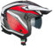 CGM Casco jet, 155G RUSH DUAL, Nero Rosso opaco, XL (60cm)