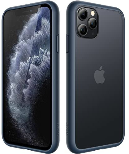 JETech Matte Case for iPhone 11 Pro 5.8-Inch, Shockproof Military Grade Drop Protection, Frosted Translucent Back Phone Cover, Anti-Fingerprint (Storm Blue)
