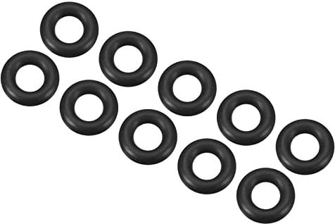 QUARKZMAN 10 Stück Nitrilkautschuk Gummi Unterlegscheibe 12mm x 6mm x 3mm für Wasserhahn Klempner Reparatur Dichtung Verbindung, Schwarz