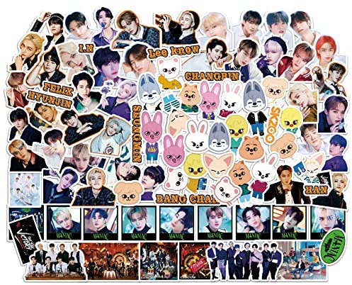 Skzoo Aufkleber - Sticker Pack Mini Foto Sticker Lomo Set Geschenk für Fans Laptop Weihnachten