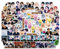 Skzoo Aufkleber - Sticker Pack Mini Foto Sticker Lomo Set Geschenk für Fans Laptop Weihnachten
